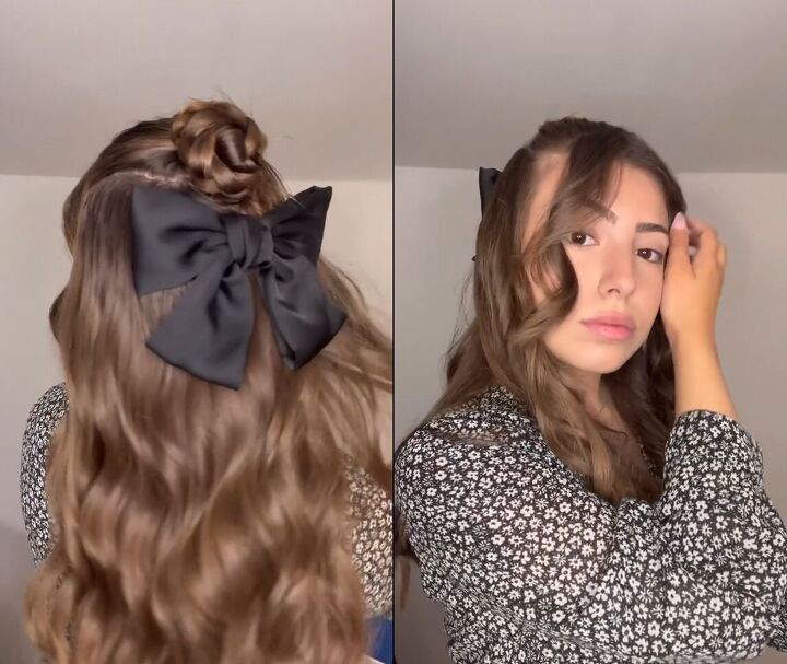 cute bow hairstyle, Cute bow hairstyle
