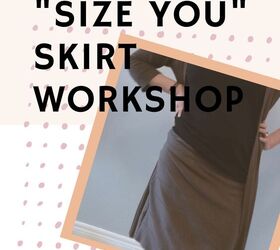 sew a maxi dress into a skirt elise s sewing studio, draft a custom size skirt online sewing class