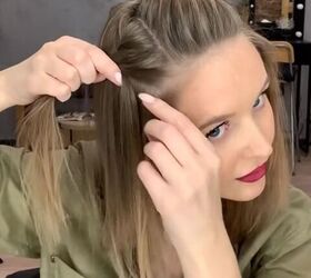 this summer hairstyle keeps all your hair out of your face, Twisting hair