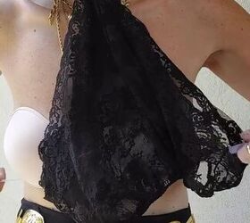Flip your lace panties upside down and slide your arms through. It actually works