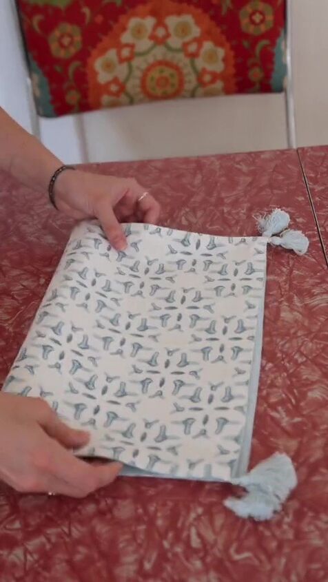 make a summer bag with a target placemat, Folding placemat