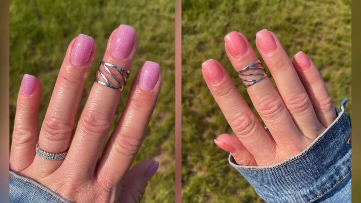 How to DIY Cute and Easy Nails With Pink Powder | Upstyle