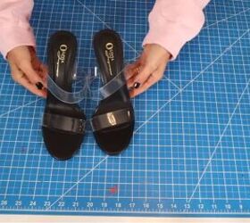 Shoe Upcycle How to DIY Disco Ball Shoes Upstyle