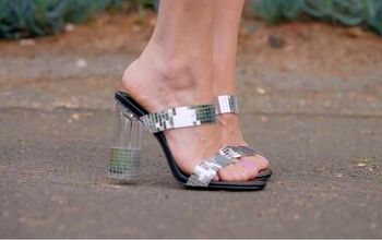 Shoe Upcycle: How to DIY Disco Ball Shoes