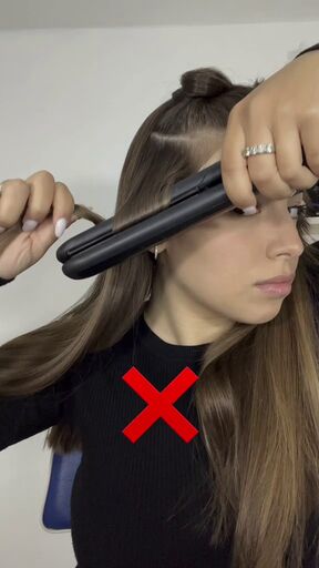 how to curl your hair with a straightener, Curling hair with flat iron
