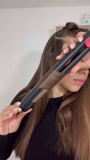how to curl your hair with a straightener, Curling hair with flat iron