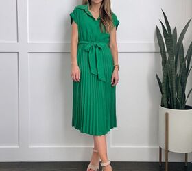 summer work outfits, Green Amazon Dress