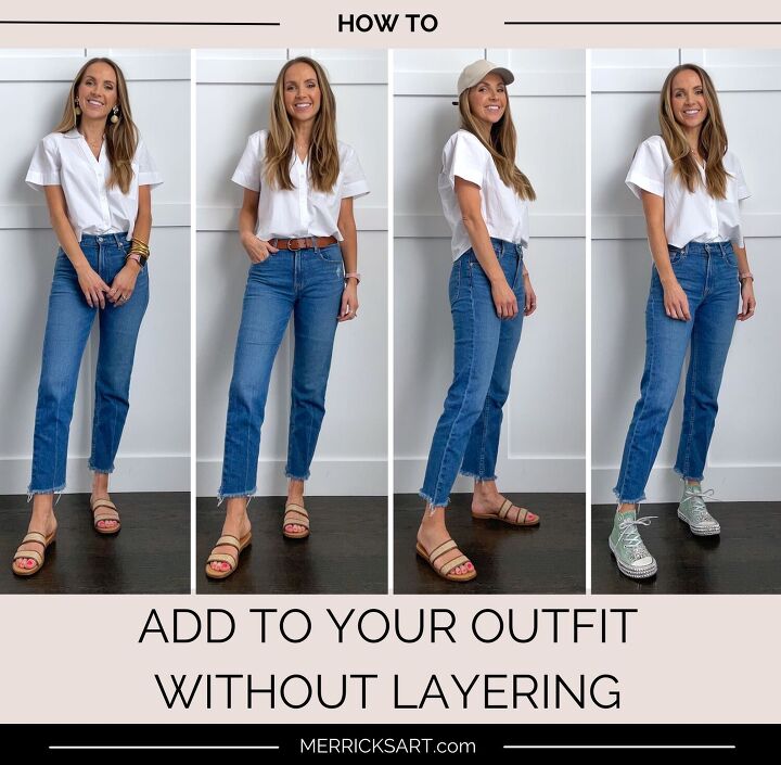 how to finish an outfit without layering merrick s art, How to Add to Your Outfit Without Layering
