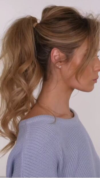 how to make a voluminous ponytail, Voluminous ponytail