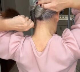 claw clip bun tutorial, Twisting hair
