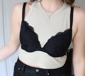 grab a paperclip for this bra hack, Wearing bra over top