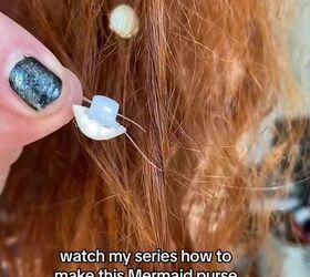 how to put real seashells in your hair, Threading onto hair