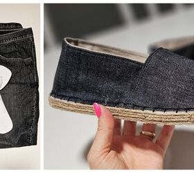 upcylce some old jeans into some new summer shoes