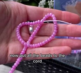 diy these beautiful beaded shoelaces, Threading beads