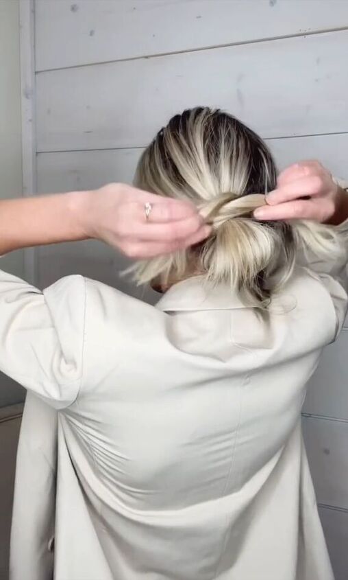 cute hairstyle to wear with ball caps, Wrapping hair