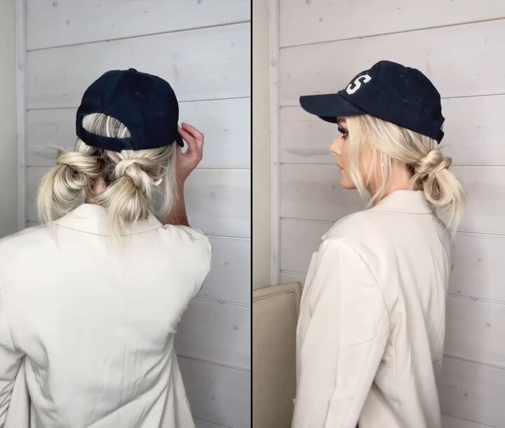 cute hairstyle to wear with ball caps, Cute hairstyle to wear with ball caps