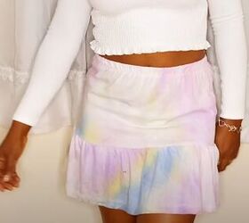 How to DIY a Cute Pastel Tie Dye Skirt