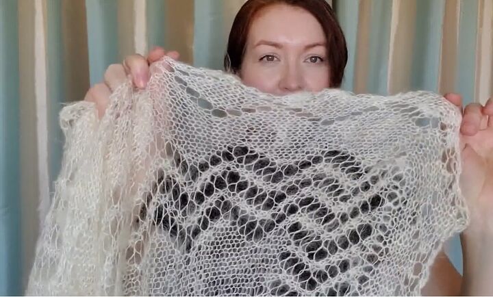 how to wear a large scarf, Orenburg shawl