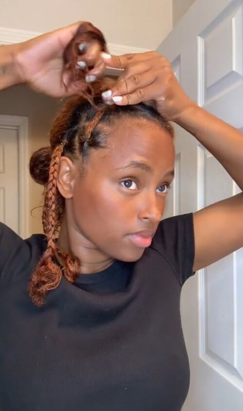 take your bubble braids up a level, Joining braids with top section