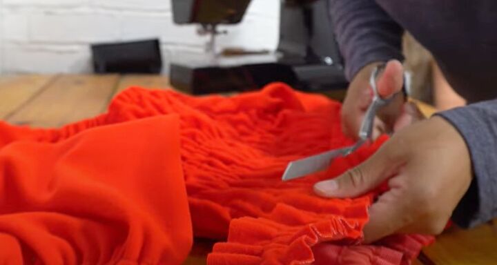 diy romper, Cutting fabric