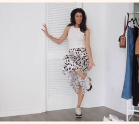 cute summer outfits with sneakers, The slip skirt or dress