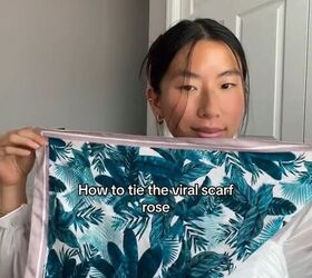 tutorial to the most viral accessory this season, Folding scarf