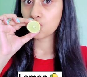 get pink lips naturally, Lemon