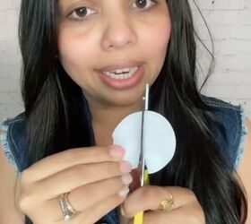 how a potato can fix your dark circles, Cutting cotton pad