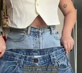 This trending jeans DIY totally convinced us that 2 pairs of jeans really are better than one