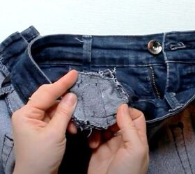 how to take in waist on jeans, Center back seam