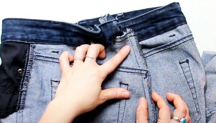 how to take in waist on jeans, Finishing the seams