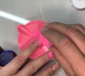 barbie pink nails, Adding pink dip powder
