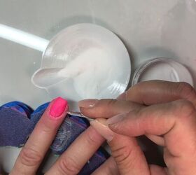 barbie pink nails, Adding clear dip powder