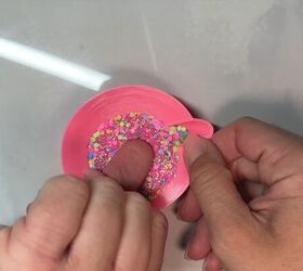 barbie pink nails, Chunky glitter