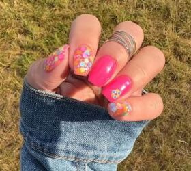 barbie pink nails, DIY Barbie pink nails