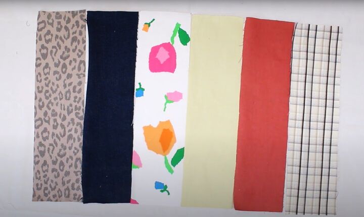 how to sew a tote bag with flat bottom, Fabric pieces