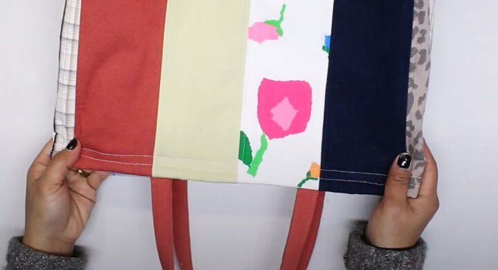 how to sew a tote bag with flat bottom, DIY tote bag