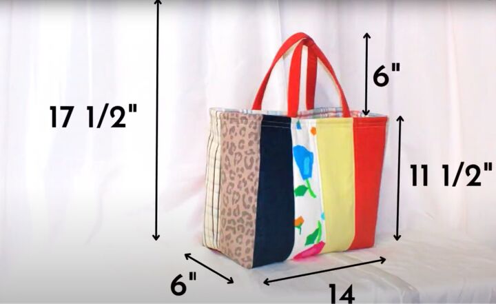 how to sew a tote bag with flat bottom, DIY tote bag