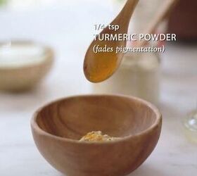 how to use licorice powder and turmeric for skin pigmentation, Adding turmeric powder