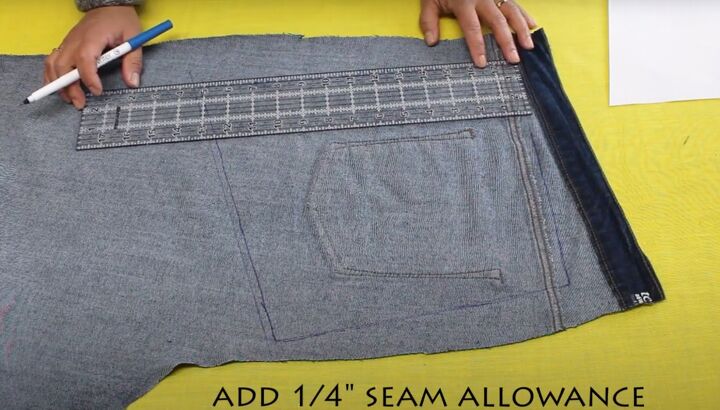 how to sew a tote bag, Cutting out bag pieces
