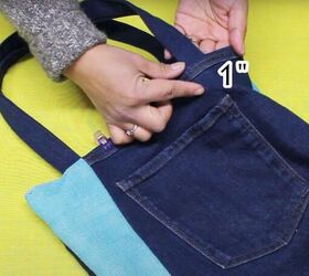 how to sew a tote bag, Finishing DIY tote bag