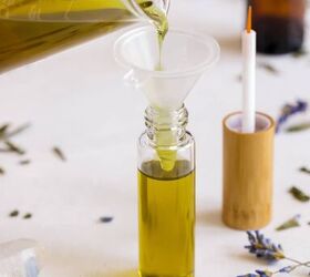 diy eyebrow growth serum best oils for eyebrow growth, DIY brow growth serum being poured into glass tube