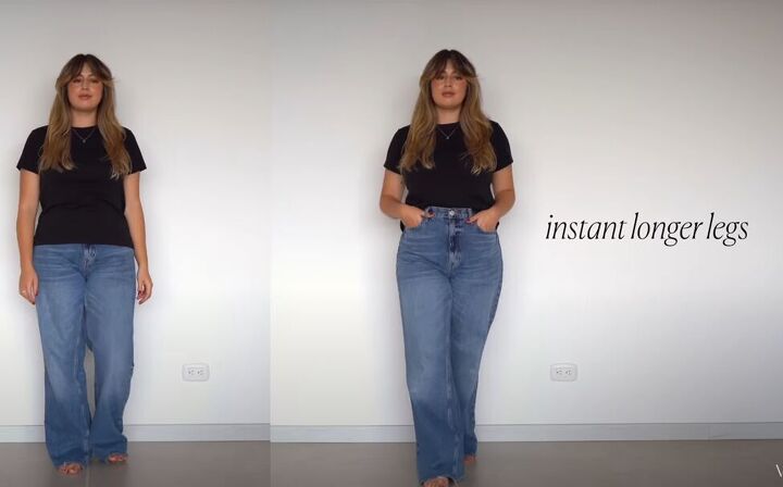 how to dress to look slim and tall, High waisted bottoms