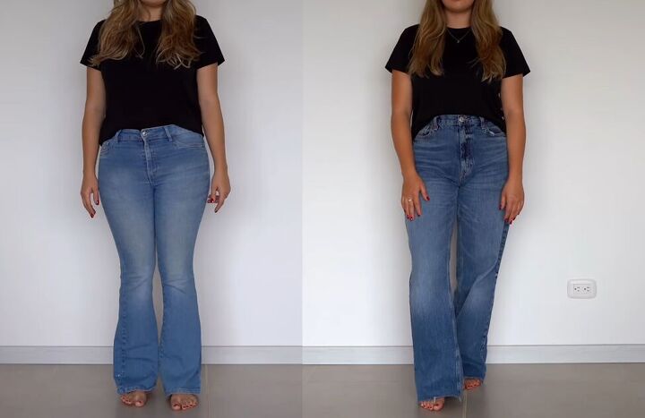 how to dress to look slim and tall, Consider your pant width