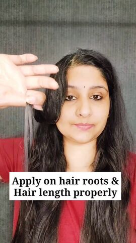 2 ingredients to get rid of split ends, Applying to hair