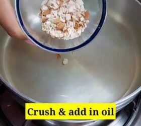 She doesn't eat these almonds after cooking them in oil