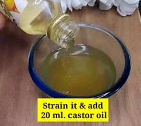 powerful recipe for hair growth, Adding castor oil