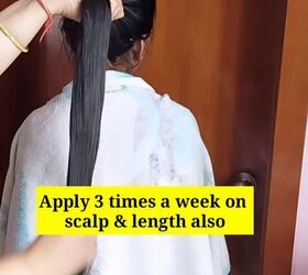 powerful recipe for hair growth, Applying to hair