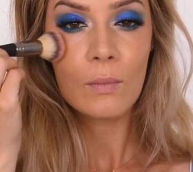 Easy Blue Eye Makeup Look for a Festival