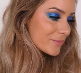 blue eye makeup look, Blue eye makeup look